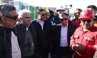 بازدید مدیرعامل شرکت ملی نفت ایران از دکل ۹۱ فتح در میدان توس