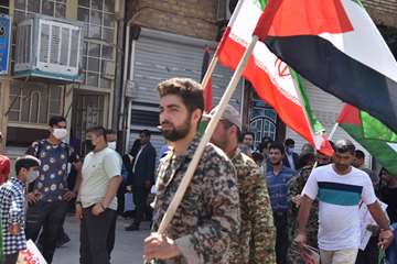 حضور پرشور کارکنان نفت و گاز شرق در راهپیمایی روز قدس