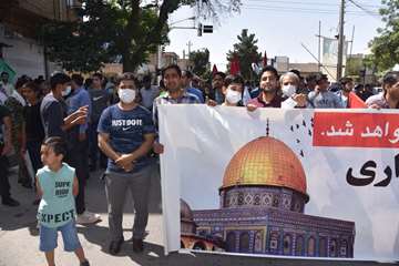 حضور پرشور کارکنان نفت و گاز شرق در راهپیمایی روز قدس