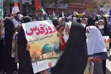 حضور پرشور کارکنان نفت و گاز شرق در راهپیمایی روز قدس