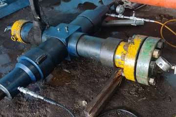 تعمیر شیر فوران‌گیر در منطقه عملیاتی چشمه‌خوش