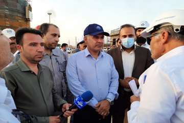 بازدید مدیرعامل شرکت نفت مناطق مرکزی ایران از میدان نفتی آذر ، کمپ آذر و پروژه نمکزدایی دهلران