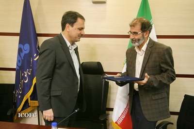 معارفه عباس ضیائی رئیس پژوهش و توسعه نفت مرکزی 