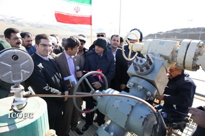 چاه شماره ۷۴ گازی منطقه عملیاتی خانگیران در شرکت نفت و گاز شرق افتتاح شد  