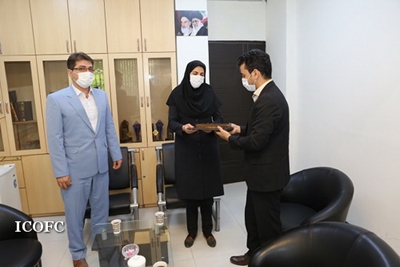 همکار شاغل در شرکت بهره برداری نفت و گاز غرب از طرف سازمان انتقال خون استان کرمانشاه تقدیر شد