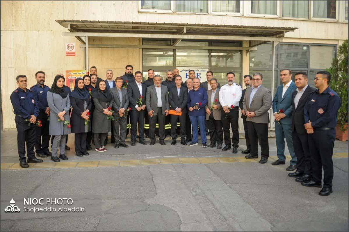 تجلیل بورد از آتش‌نشانان شرکت ملی نفت ایران