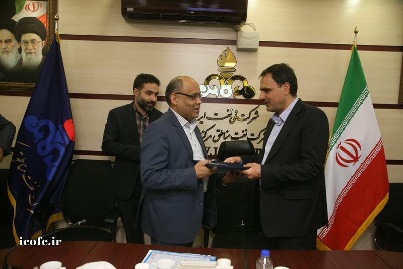 آیین تکریم و معارفه روسای مهندسی سیستم ها و بهره وری و بازرسی و حفاظت فنی شرکت نفت مناطق مرکزی ایران